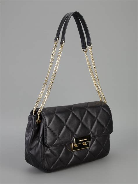 michael kors black chain|Michael Kors chain shoulder handbags.